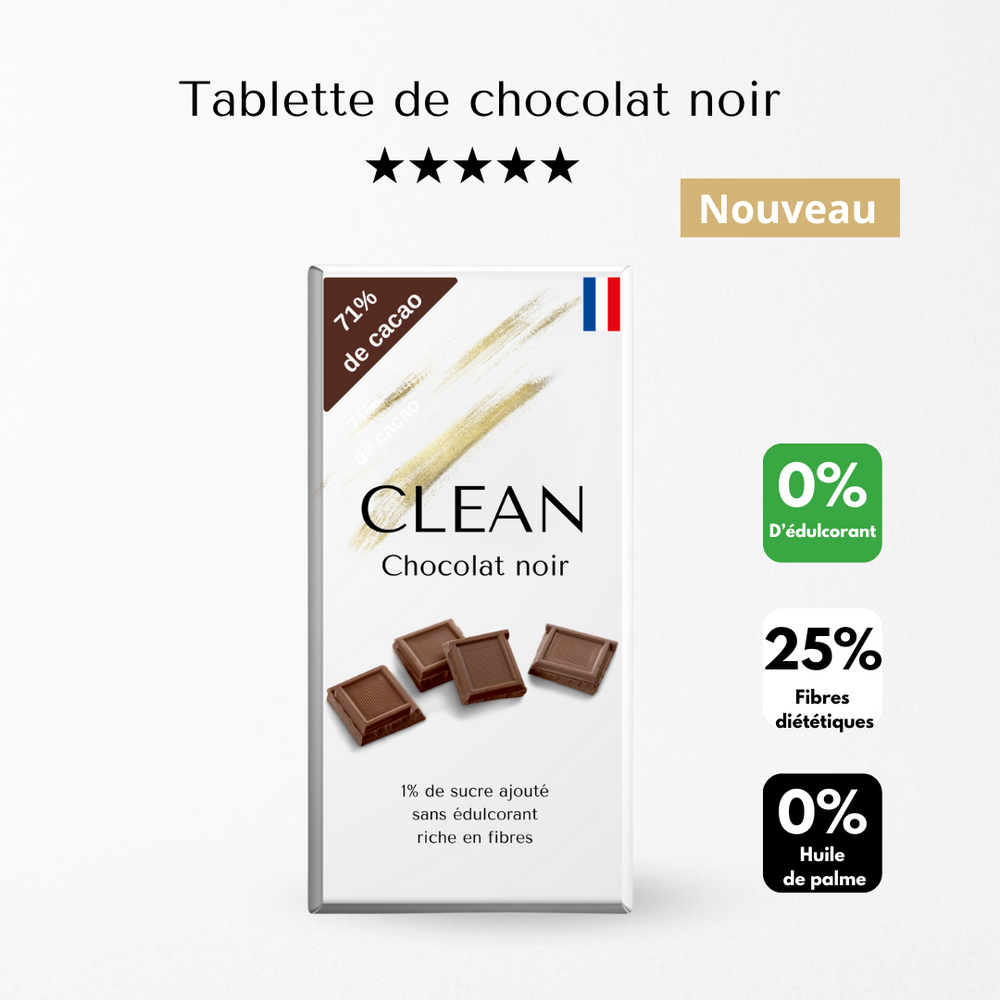 Tablette de chocolat noir