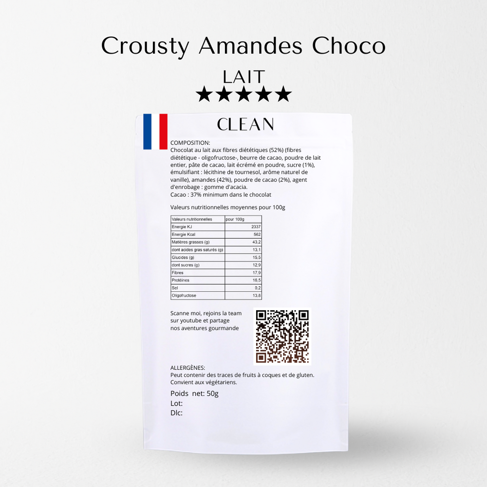 
                  
                    Crousty amandes choco
                  
                